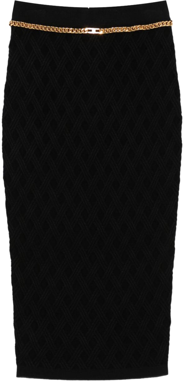Elisabetta Franchi Skirts Black Zwart
