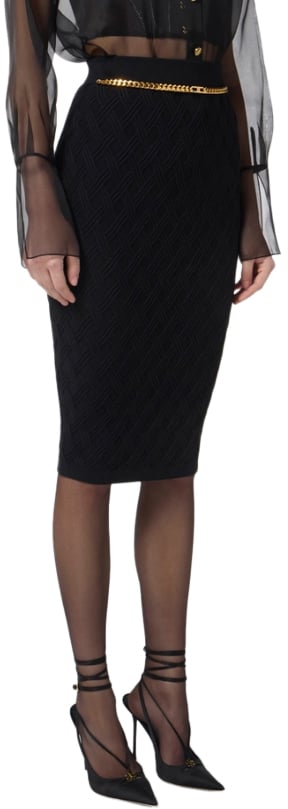 Elisabetta Franchi Skirts Black Zwart