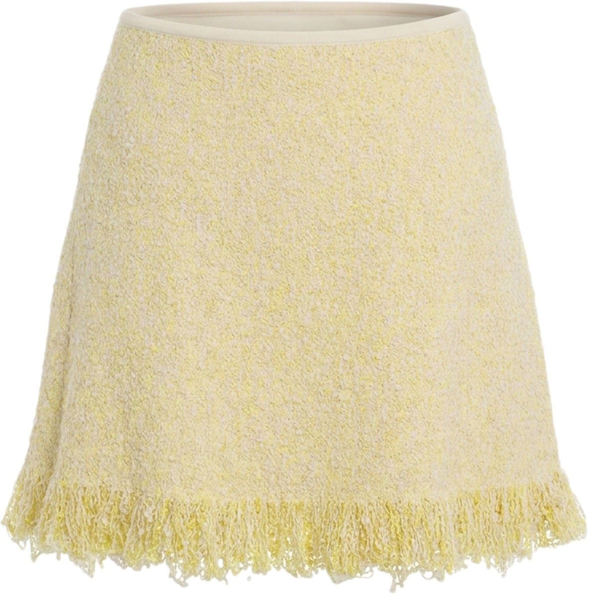 Elisabetta Franchi Bouclé knit miniskirt Geel