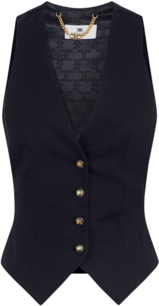 Elisabetta Franchi Jackets Black Zwart