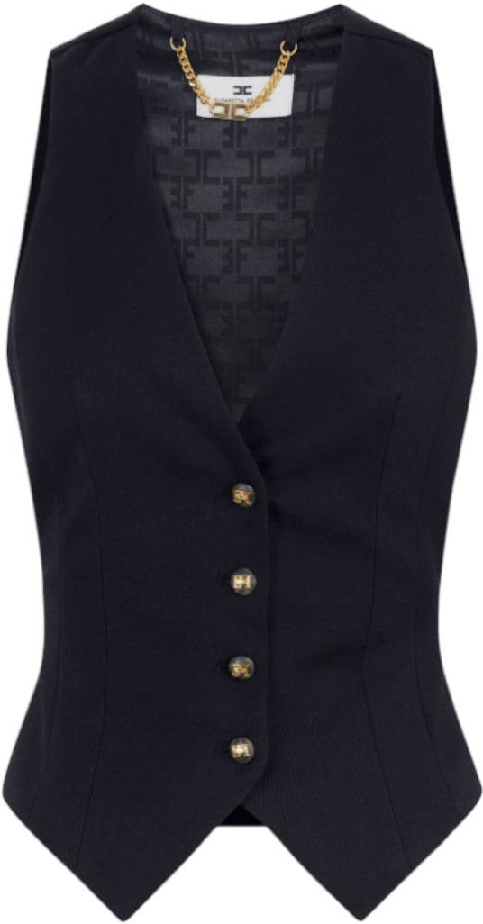 Elisabetta Franchi Jackets Black Zwart