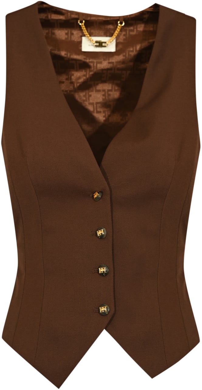 Elisabetta Franchi Jackets Coffee Bruin