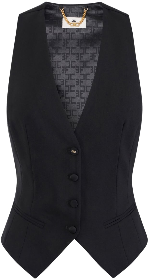 Elisabetta Franchi Jackets Black Zwart