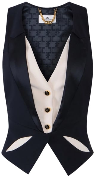 Elisabetta Franchi Jackets Neroburro Zwart