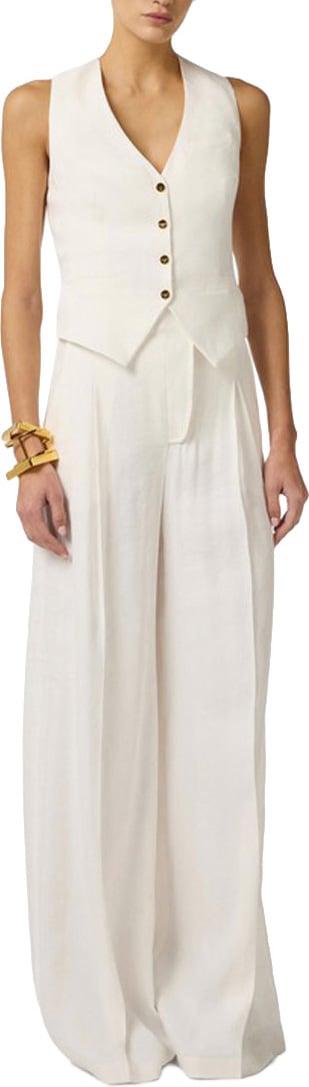 Elisabetta Franchi Waistcoats White Wit