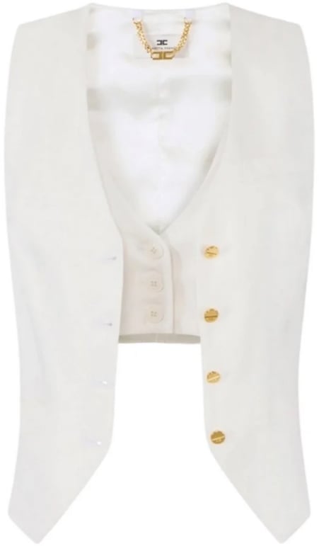 Elisabetta Franchi Jackets Ivory Wit