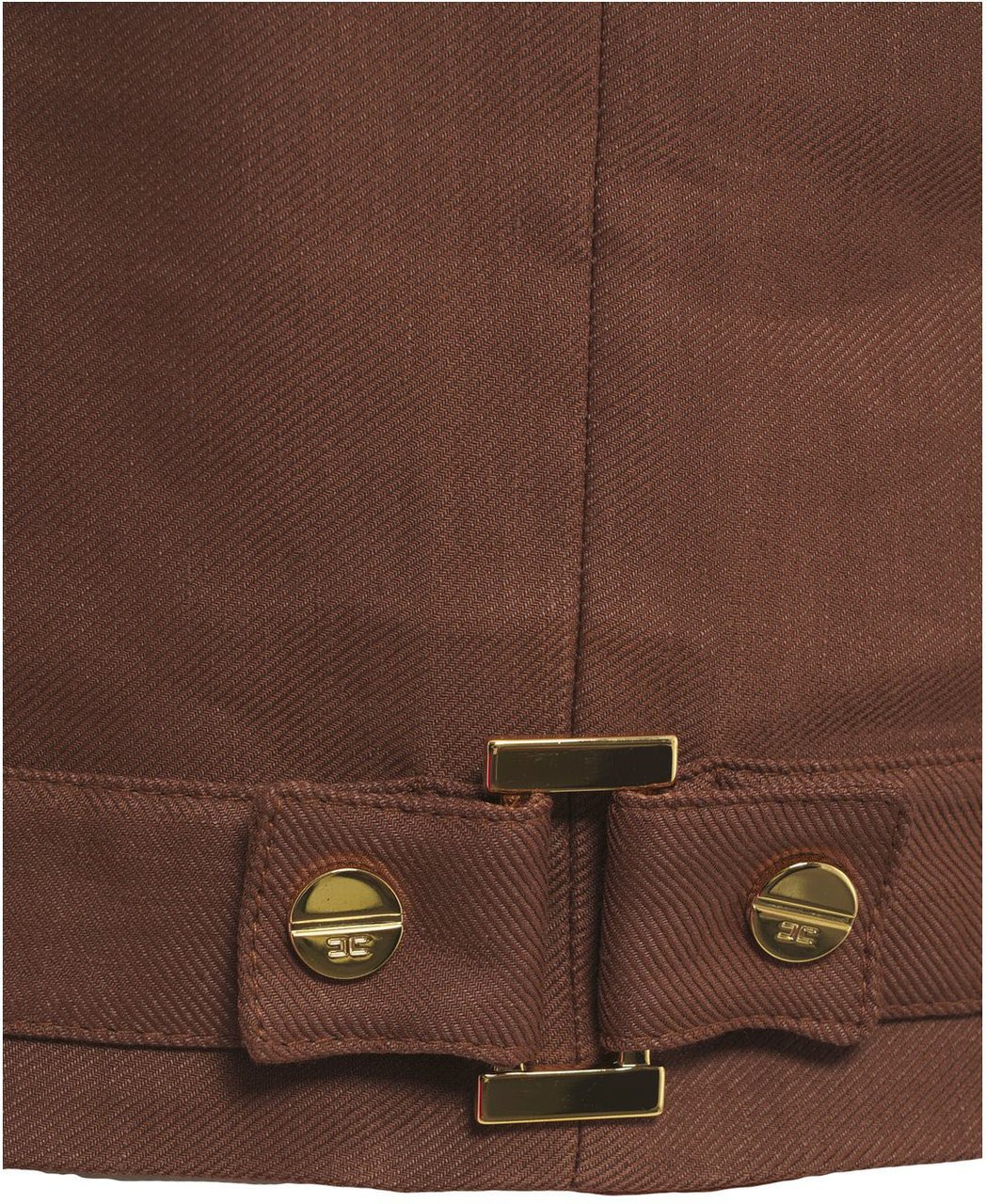 Elisabetta Franchi Linen blend vest Bruin
