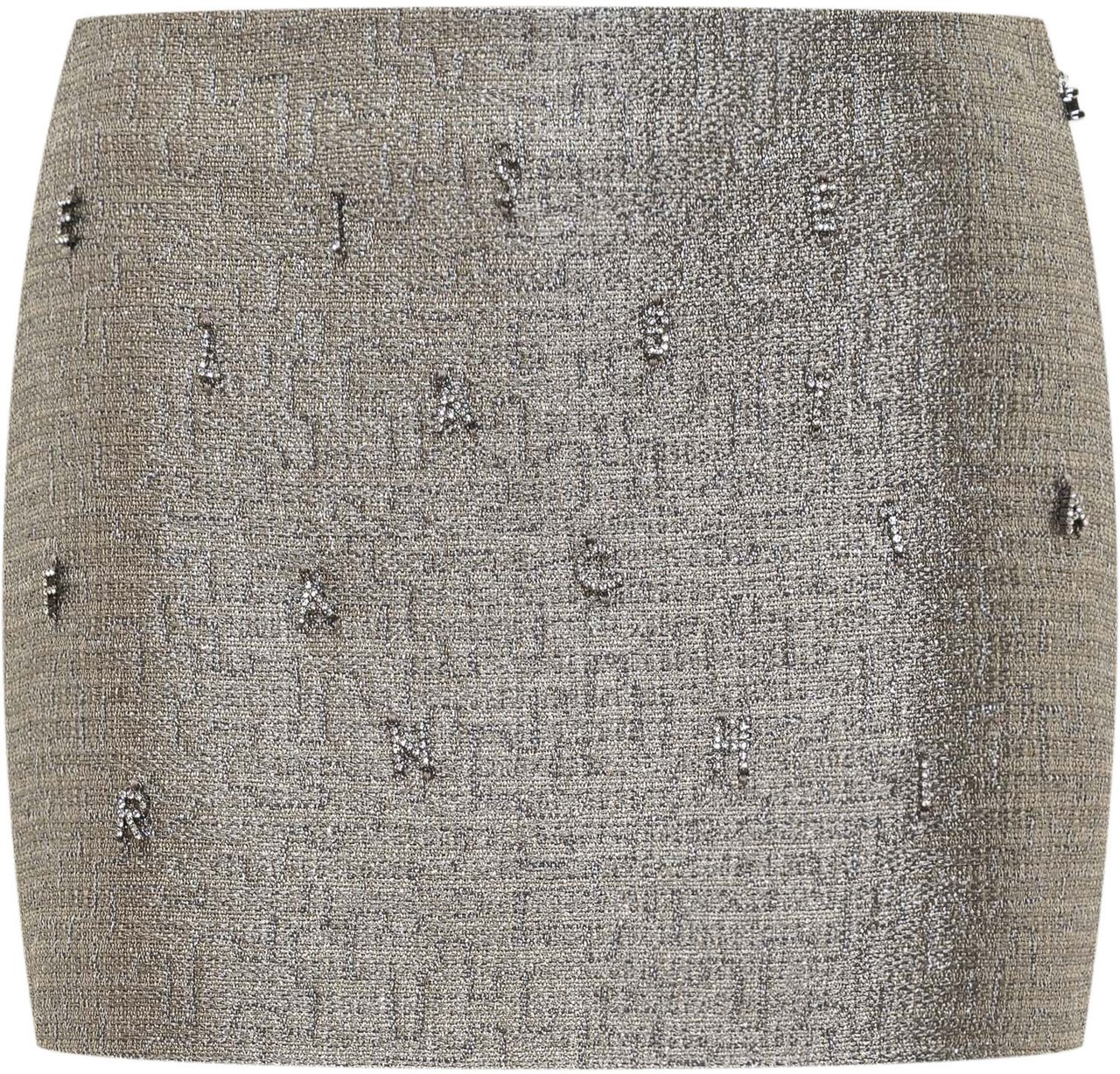 Elisabetta Franchi Gonna con Charms in Strass Grijs