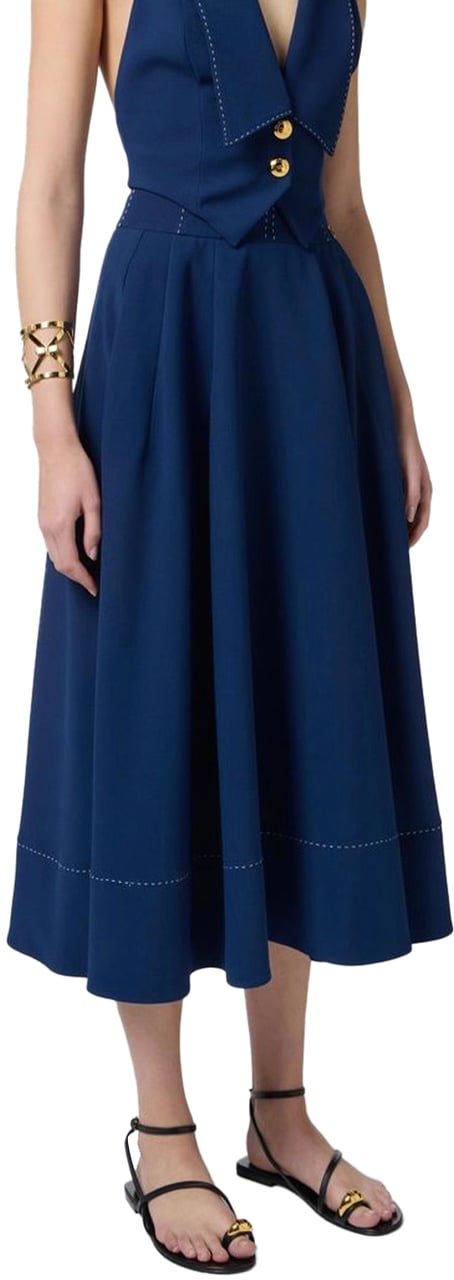 Elisabetta Franchi Skirts Blue Blauw