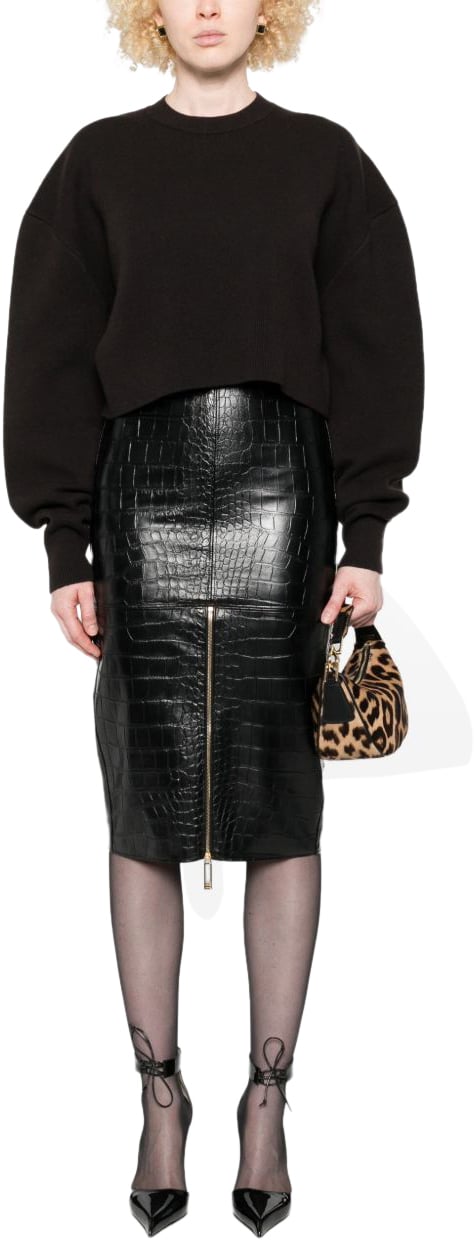 Elisabetta Franchi Skirts Black Zwart