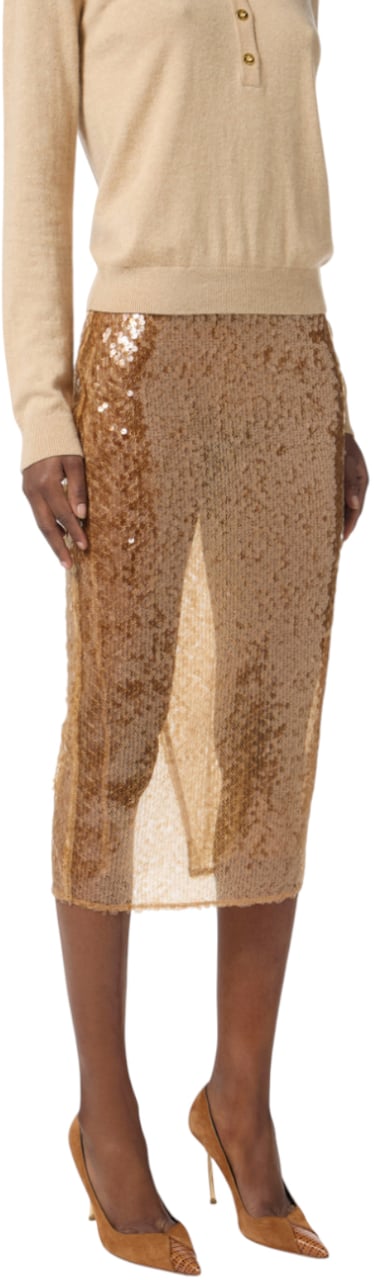 Elisabetta Franchi Skirts Honey Geel