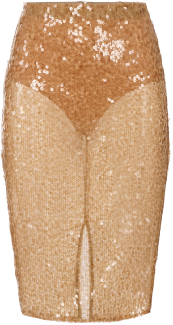 Elisabetta Franchi Skirts Honey Geel