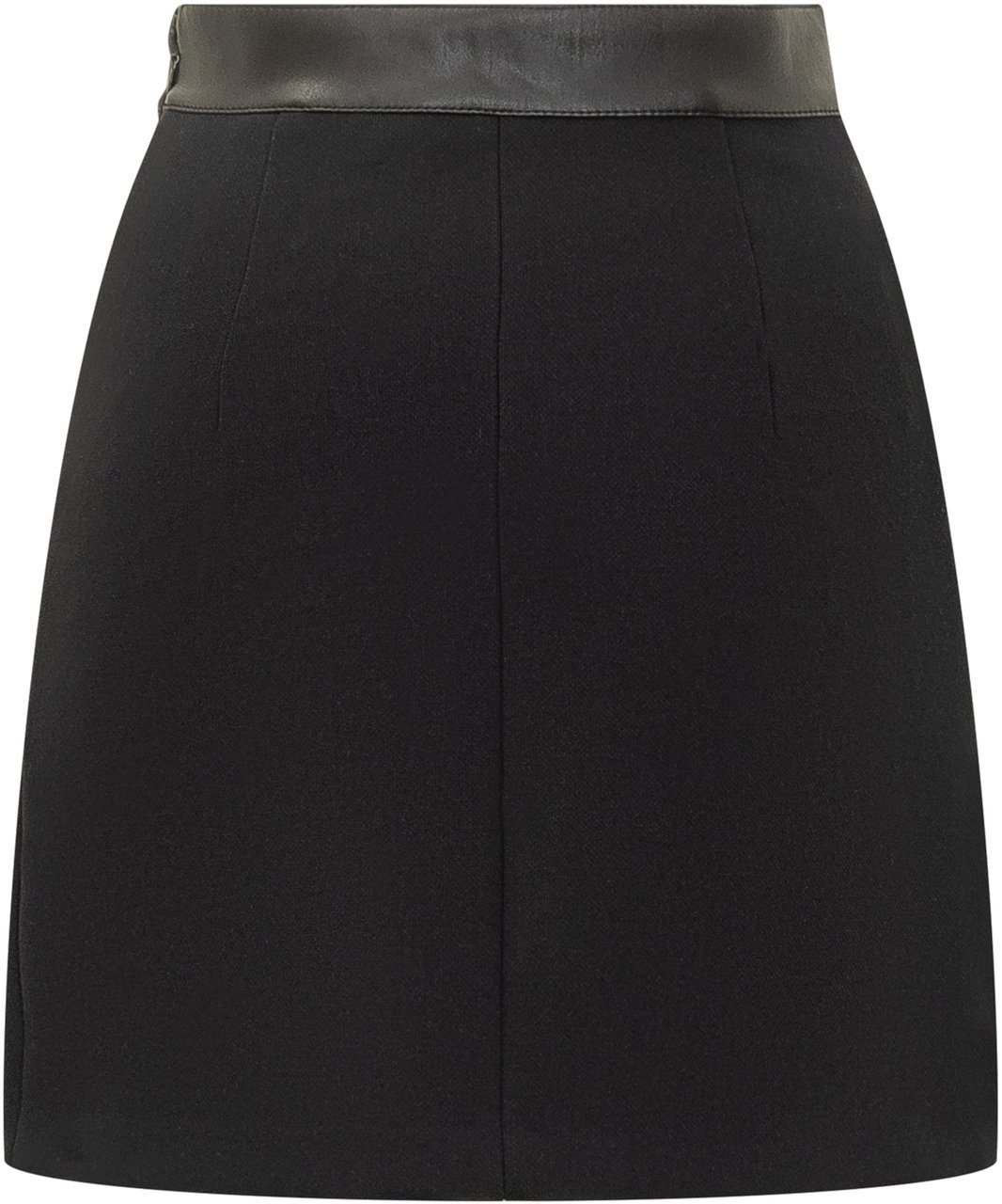 Elisabetta Franchi Gonna Elisabetta Franchi con Bottoni Oro, Tasche e Chiusura a Zip Zwart