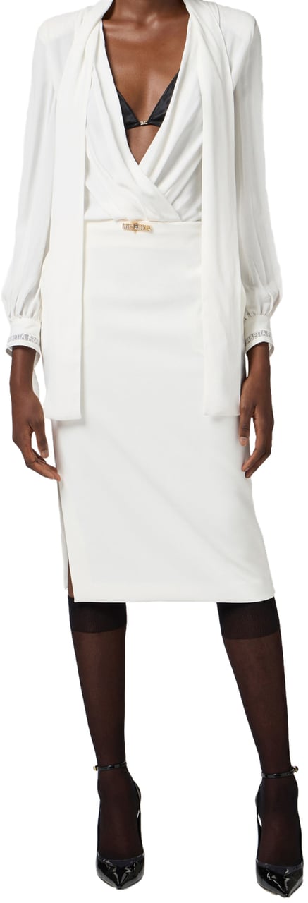 Elisabetta Franchi Skirts Ivory Wit