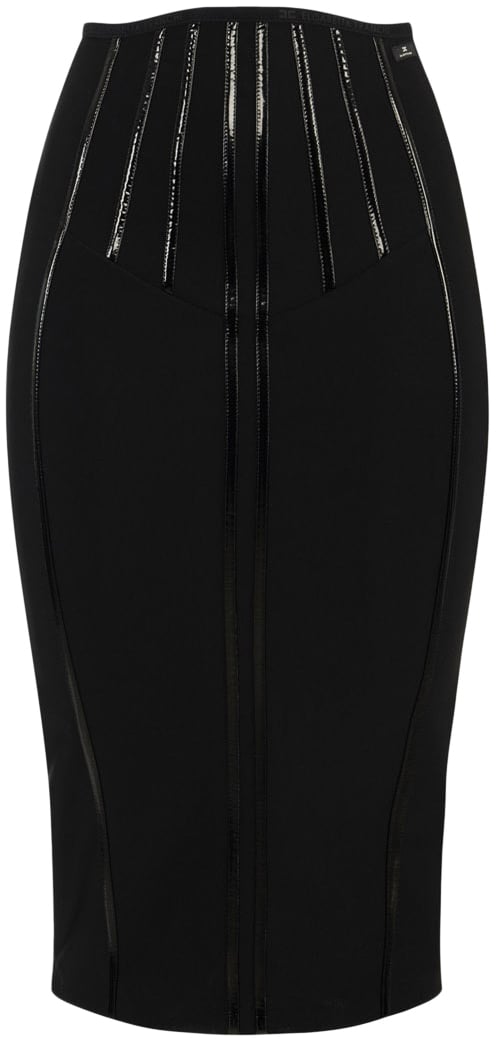 Elisabetta Franchi Skirts Black Zwart