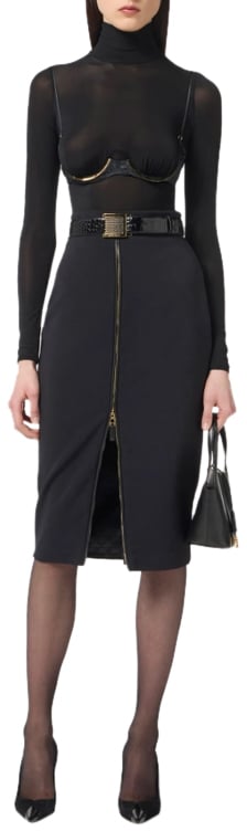 Elisabetta Franchi Skirts Black Zwart