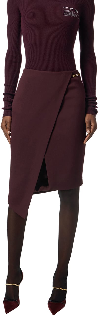 Elisabetta Franchi Skirts Merlot Rood