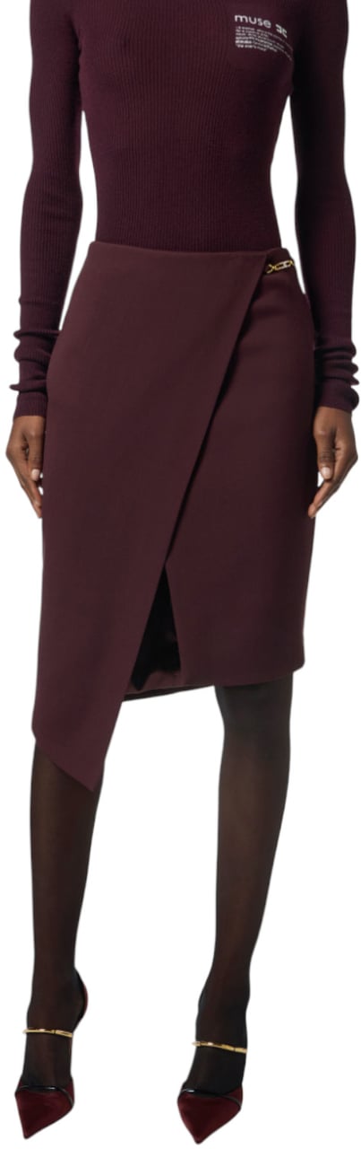 Elisabetta Franchi Skirts Merlot Rood
