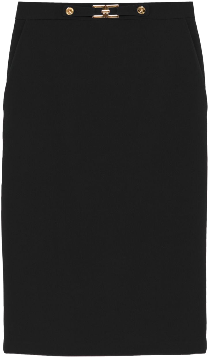 Elisabetta Franchi Skirts Black Zwart