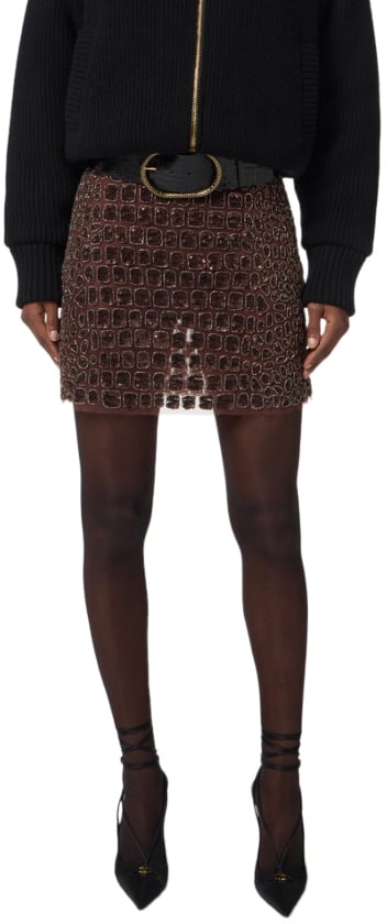 Elisabetta Franchi Skirts Coffee Bruin