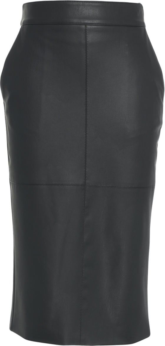 Elisabetta Franchi Pencil skirt made of faux leather Zwart