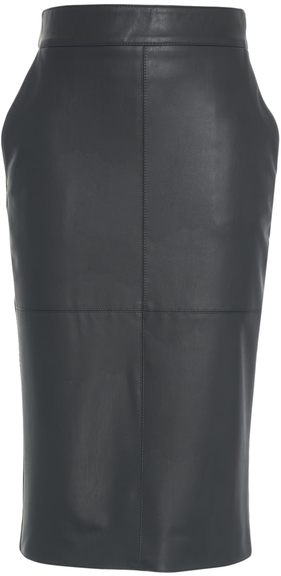 Elisabetta Franchi Gonna a matita in ecopelle Zwart
