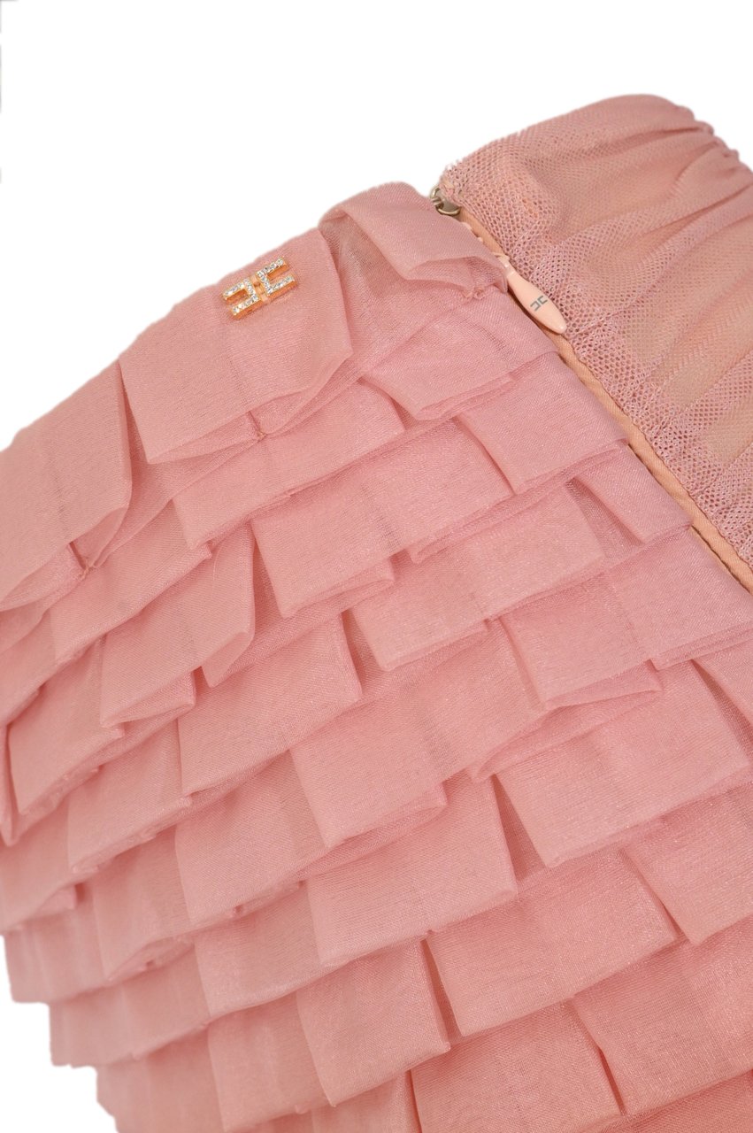 Elisabetta Franchi Skirts Nude/Cacao Beige