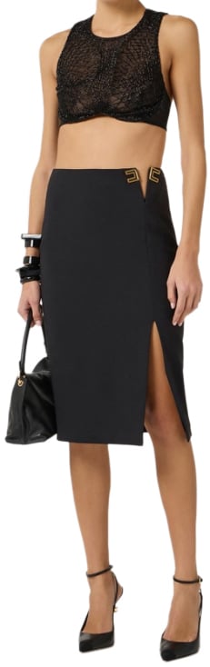 Elisabetta Franchi Skirts Black Zwart