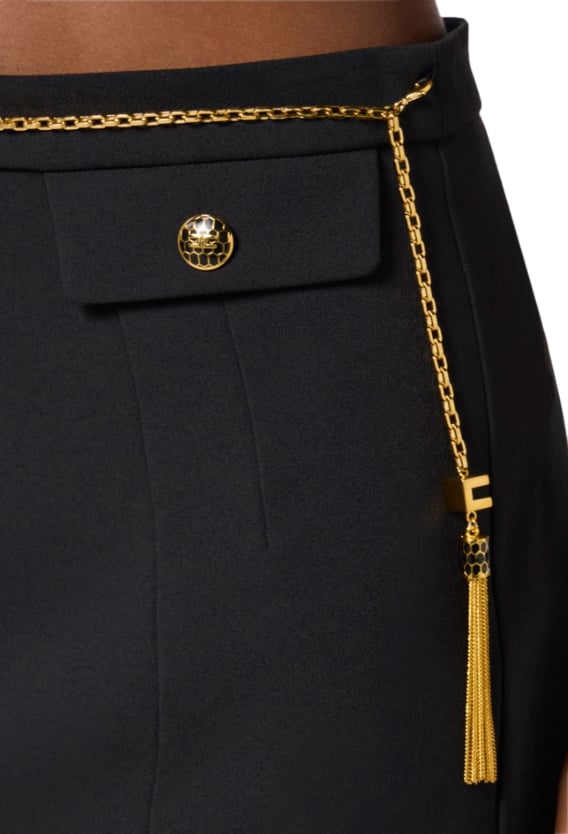 Elisabetta Franchi Skirts Black Zwart