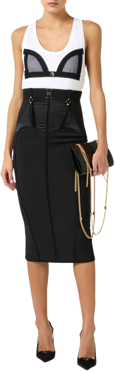 Elisabetta Franchi Skirts Black Zwart