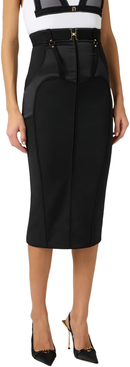 Elisabetta Franchi Skirts Black Zwart