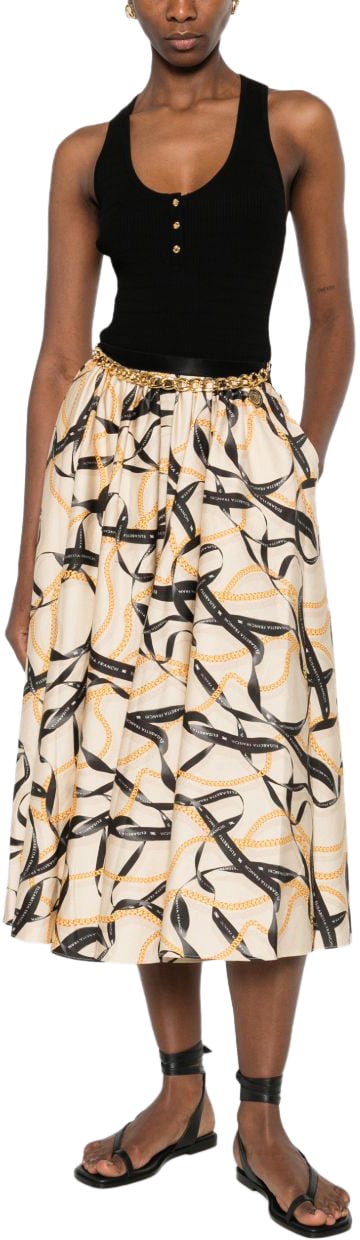 Elisabetta Franchi Skirts Beige Beige