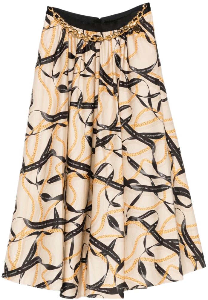 Elisabetta Franchi Skirts Beige Beige