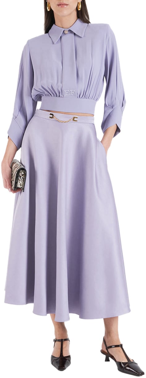 Elisabetta Franchi Midi skirt Paars