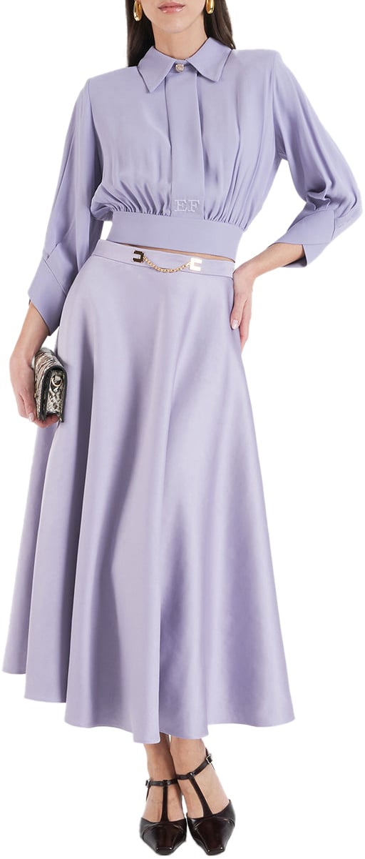 Elisabetta Franchi Midi skirt Paars