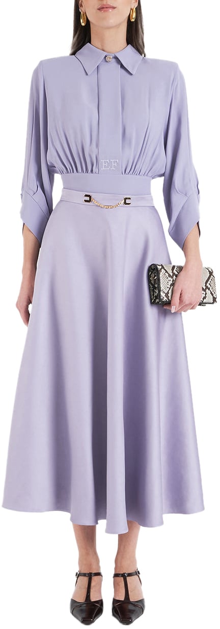 Elisabetta Franchi Midi skirt Paars