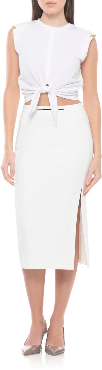 Elisabetta Franchi Skirts Ivory Wit