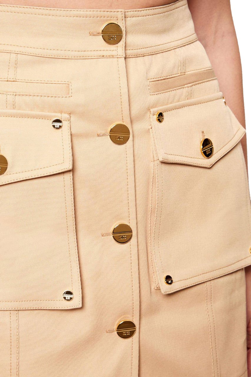 Elisabetta Franchi Skirts Camel Beige