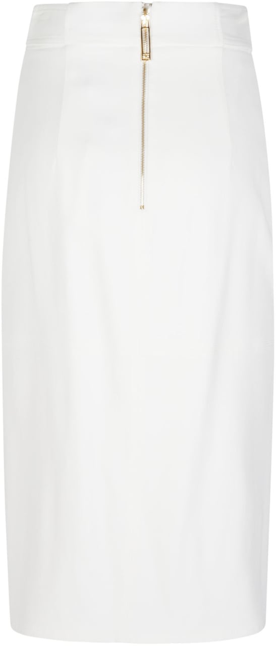 Elisabetta Franchi Belted Skirt White Wit