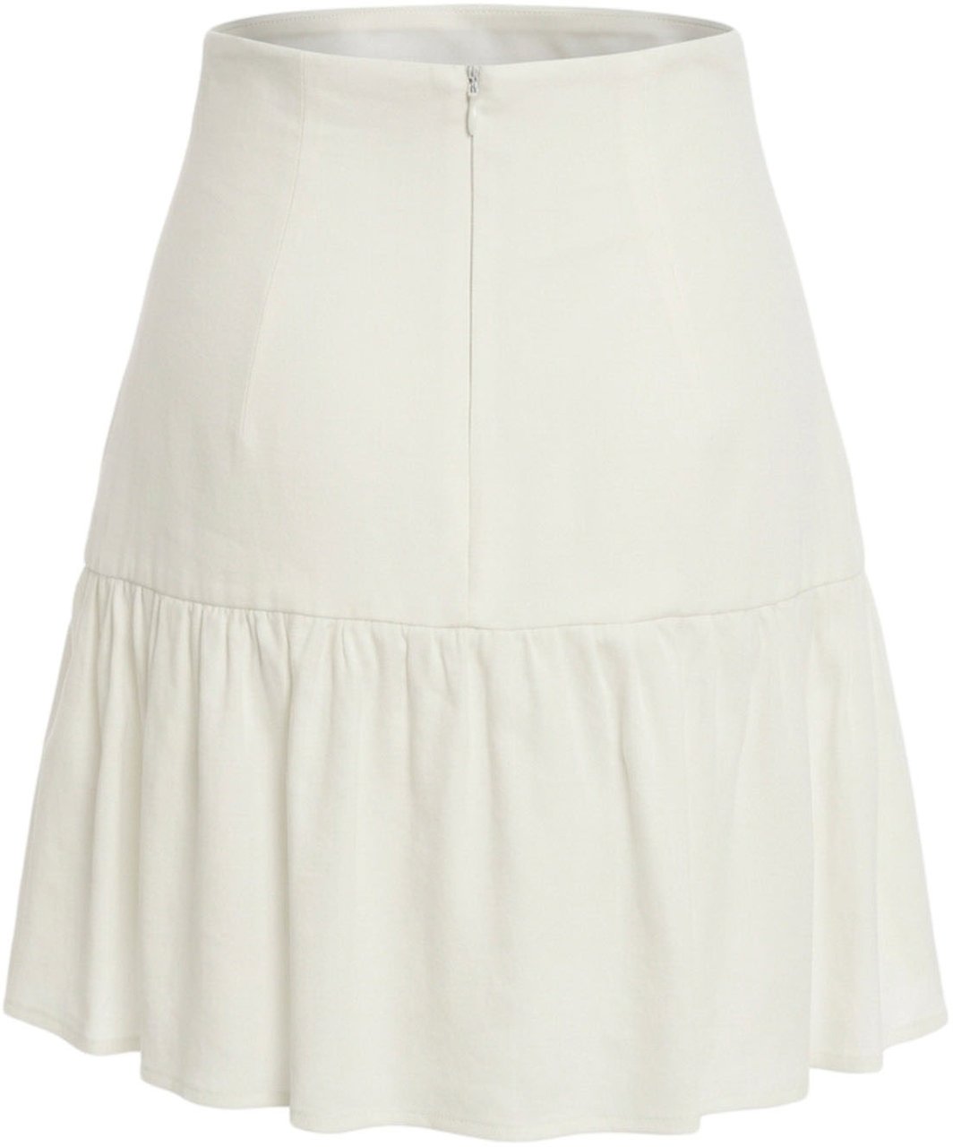 Elisabetta Franchi Linen blend mini skirt Wit