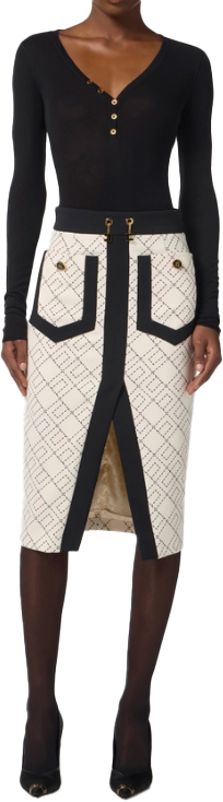 Elisabetta Franchi Skirts Lattenero Zwart
