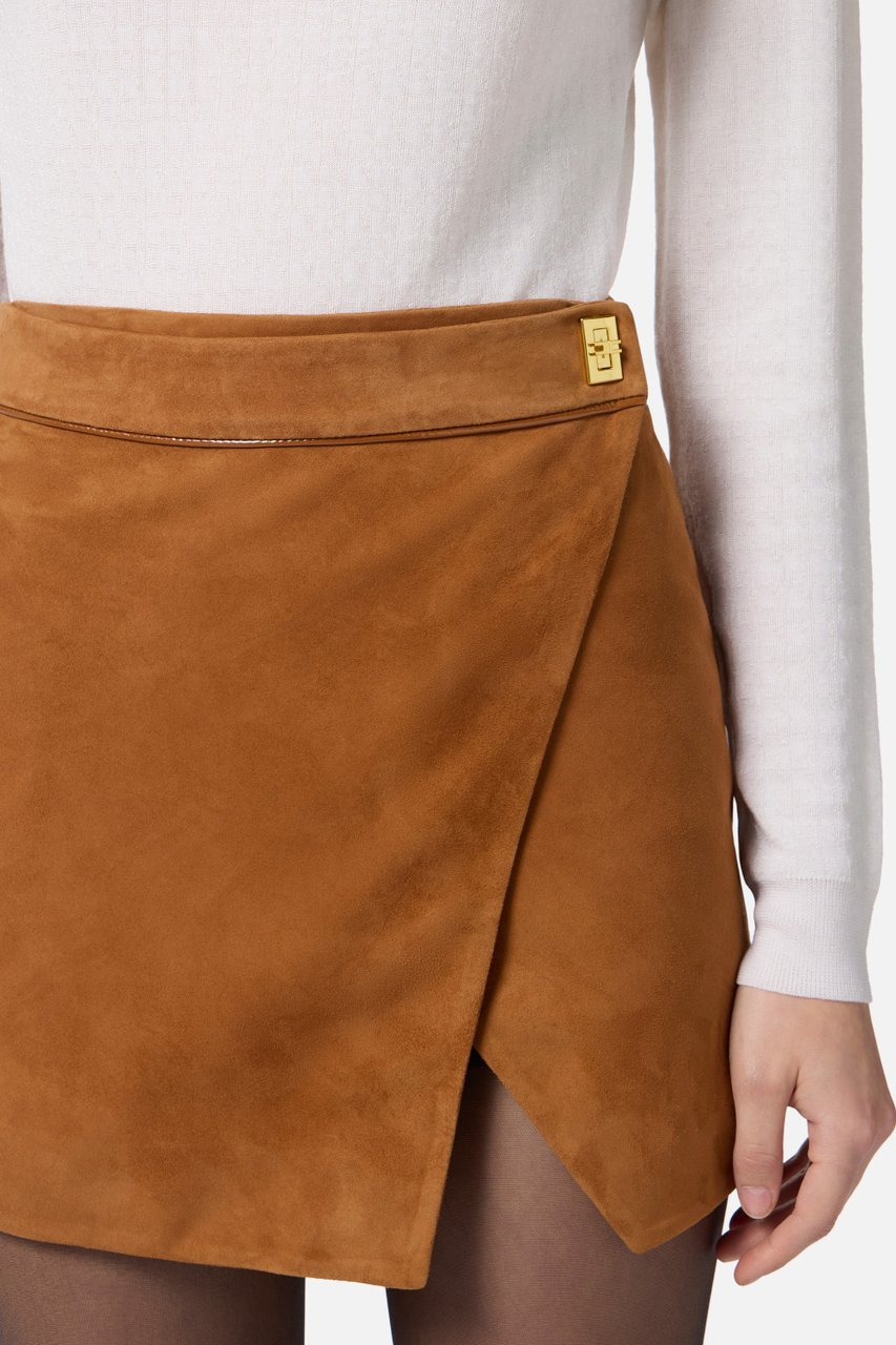 Elisabetta Franchi Skirts Brown Sugar Bruin