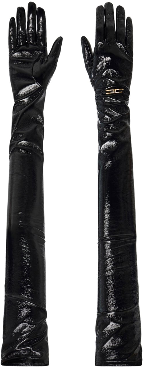 Elisabetta Franchi Gloves Black Zwart