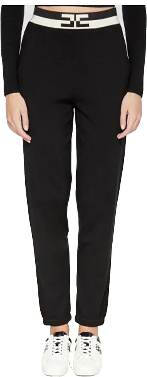 Elisabetta Franchi Trousers Black Zwart