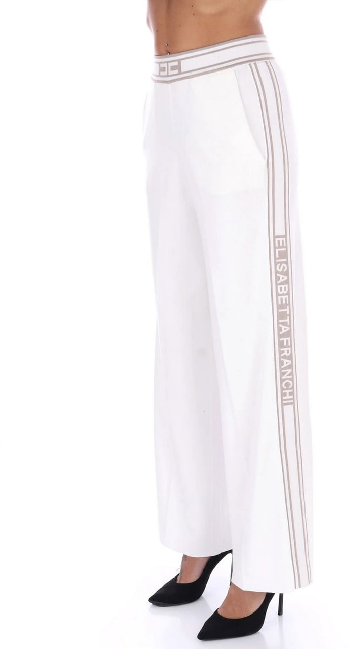 Elisabetta Franchi Trousers White Wit