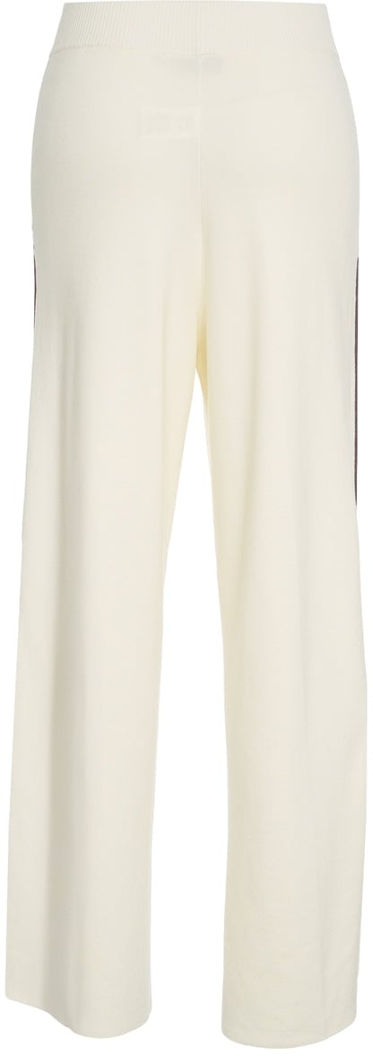 Elisabetta Franchi Trousers with wide leg Wit