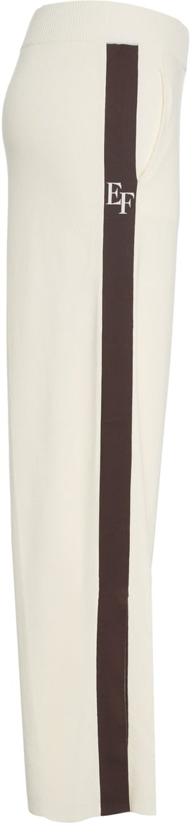 Elisabetta Franchi Trousers with wide leg Wit