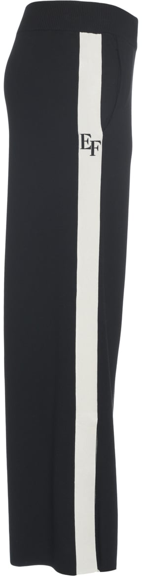 Elisabetta Franchi Pantaloni con wide leg Zwart