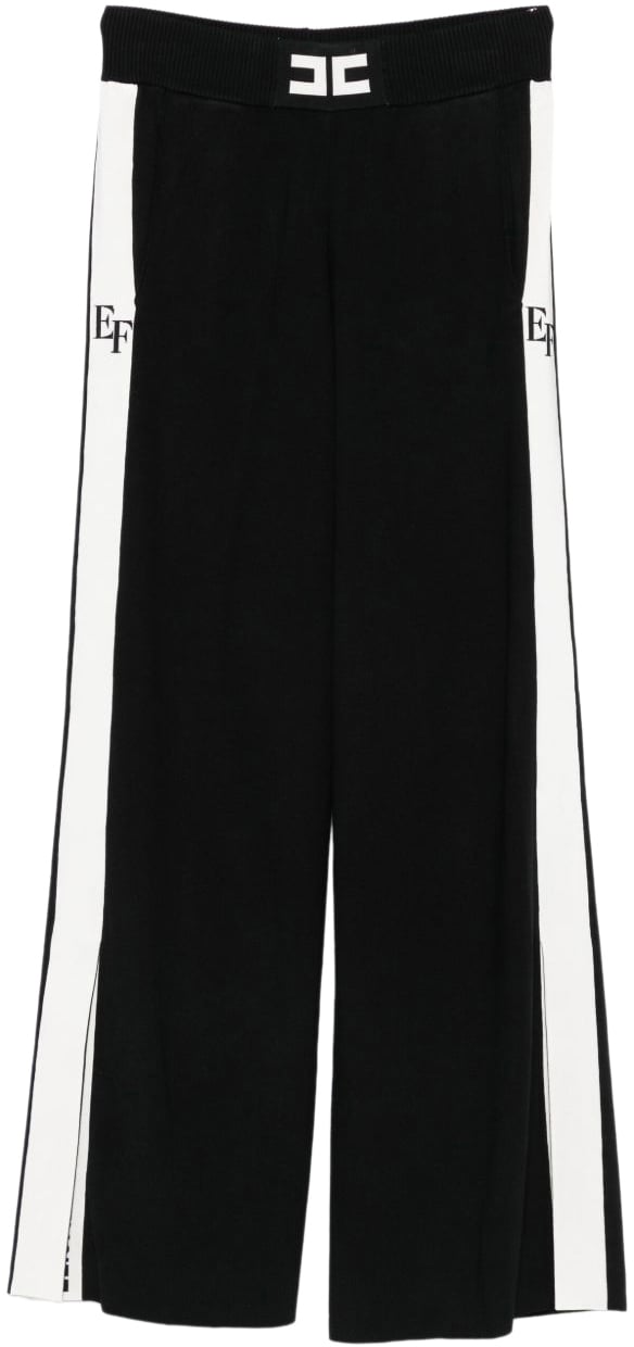 Elisabetta Franchi Trousers Black Zwart