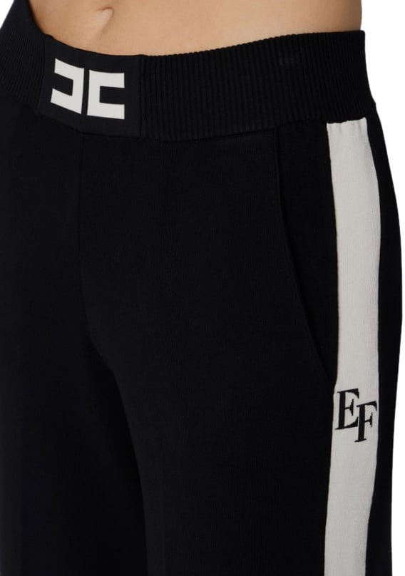 Elisabetta Franchi Trousers Nerolatte Zwart